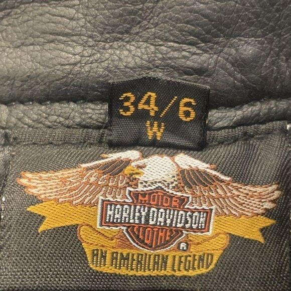 Harley Davidson Leather Pants - Size 6 - EUC - Picture 3 of 3